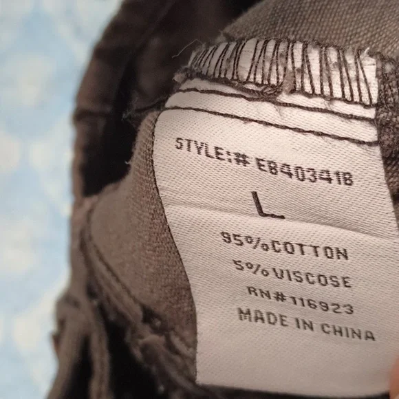 Gray Paisley Distressed Crop Denim Dungarees Bib Overall Jumper Oversized Lg - Picture 11 of 12